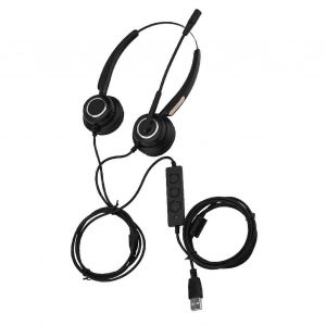Casque USB de centre d'appels léger à réduction de bruit Casque de centre d'appels USB avec microphone - Neuf