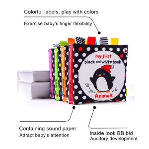 Livre En Tissu Dessin Anim&eacute; &Eacute;ducatif Tissu Pour Nourrisson Enfants Livres En Tissu Cognitif Pour Baby_D - Neuf