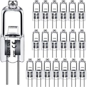 G4 Ampoules Halogènes, 20w, Code Pin De La Base, 12v, Blanc Chaud 2700k, 300lm, Basse Tension Halogène G4, Claire Capsule, Paquet De 20 - Neuf