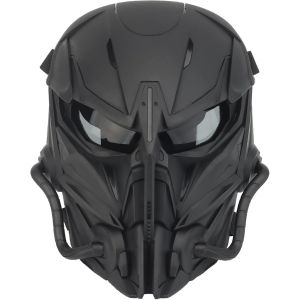 Tactique Airsoft Masque,Lentille Grise Full Face Skull Paintball Masque De Protection For Cs Wargame Halloween Cosplay Costume.[J473] - Neuf