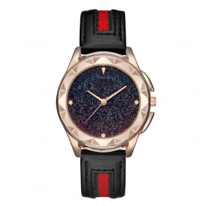 Zivok Femmes Luxe Brillant Ciel &Eacute;toil&eacute; D&eacute;coration Cadran Quartz Mouvement Montre (Noir) - Neuf