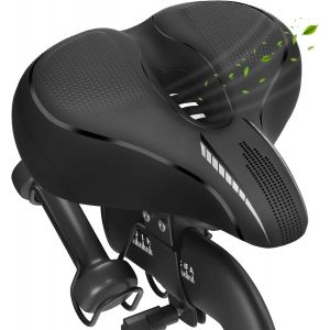 Subzonal-Selle De Velo Ultra Confortable, Selle V&eacute;lo Vtt Homme Femme Large Confort Avec Gel Rembourr&eacute; Antichoc R&eacute;fl&eacute;chissant Ergonomique Selle Pour V&eacute;lo De Route Ville Appartement Electrique Vtt - Neuf