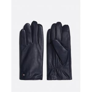 Gants Essential Hilfiger Flag En Cuir Essential Flag Leather Gloves/Space Blue - S-M - Neuf