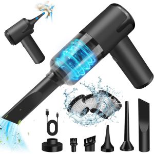 Aspirateur &agrave; Main sans Fil, 7000PA Aspirateur de Voiture Portable, 3 en 1 Aspirateur de Poussi&egrave;re, Souffleur d'air et Pompe &agrave; Main, Aspirateur &agrave; Main pour la Voiture, Le Bureau et la Maison. - Neuf