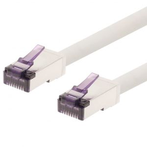 7,5 m-C&acirc;ble r&eacute;seau CAT6a Superflex Ethernet Gigabit LAN C&acirc;ble patch RJ45 CAT6 A 10000 Mbit s SFTP PIMF 500 MHz compatible avec CAT6 CAT5-blanc-1 pi&egrave;ce - Neuf