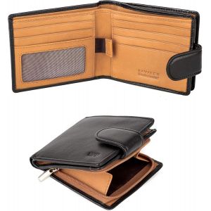 CMJAAGUR-Portefeuille Homme Cuir Veritable - Portefeuilles Et Portecarte Avec Blocage Rfid- Porte Monnaie Homme - Grande Capacite Poche &Agrave; Glissi&egrave;re Pi&egrave;ces De Monnaie &iquest; Porte Carte Bancaire.[M12] - Neuf