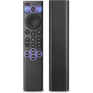 VornixorSarlshop-T&eacute;l&eacute;commande de Remplacement Vocale pour Samsung Smart TV &iquest; Compatible avec Samsung Smart TVs dot&eacute;es de Fonction Vocale et de Touches Rapides - Neuf