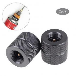 2pcs Réchaud De Camping Adaptateur Cylindre Cartouche Convertisseur De Gaz Adaptateur Équipement De Camping Accessoires Convertisseur De Réservoir De Gaz - Neuf