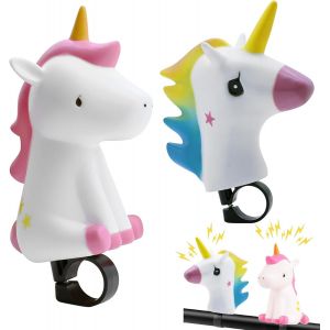 2 Pi&egrave;ces Corne De V&eacute;lo Enfants,Sonnette De Guidon De V&eacute;lo,Klaxon Velo Enfant,Mini Cloche De V&eacute;lo,Klaxon Velo Enfant Pour V&eacute;lo Scooter Balance Bike Accessoires - Neuf