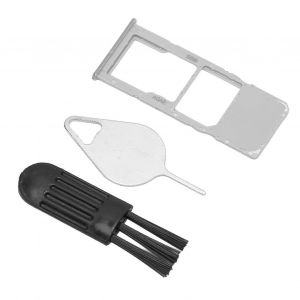 Plateau De Carte Sim Remplacement Du Support De Plateau De Fente De Carte Sim Professionnel Avec Goupille D'&eacute;jection Pour Samsung Galaxy A51 A515u Argent - Neuf