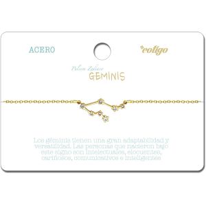 Eryi-, Bracelet Signe Du Zodiaque En Acier Inoxydable, Bracelet Horoscope Avec Zircone, Constellations Bijoux Astrologie Pour Femme - 12 Unités - Neuf