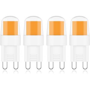 Ampoule Led G9 2 W 2700 K Blanc Chaud Sans Scintillement 230 Lumens De Remplacement Ampoule Halogène 20 W G9 Bi-Pin Court Lustre De Chambre À Coucher 220 V Ac Non Dimmable (Lot De 4) - Neuf
