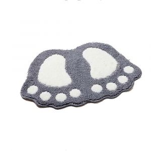 Tapis De Bain Antidérapant,Tapis De Cuisine De Salle De Bain À Séchage Rapide Beaux Pieds À Motifs Doux Confortable - Neuf