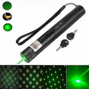 Pointeur laser vert puissant 10000m 532nm laser vert haute puissance pointeur laser, lumire verte gypsophile usb lampe de poche pointeur laser pointeu - Neuf