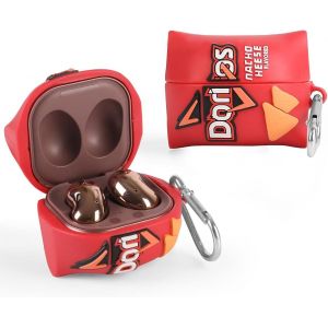 Coque en silicone avec porte-clés conçue pour Samsung Galaxy Buds2 Pro (2022), Galaxy Buds 2 (2021), Galaxy Buds Pro (2021), Galaxy Buds Live (2020) (Dorts).[S515] - Neuf