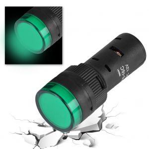Lot de 20 voyants LED 12 V, avertissement, alarme, voyant d'urgence, vert - Neuf