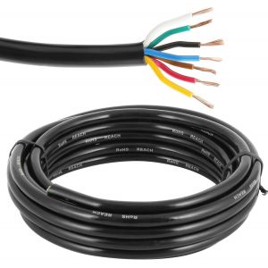 Câble 7 Conducteurs 5M Câble Véhicule 7 Fils Câble Electrique Remorque 7x0.5mm² Câble pour Le câblage des Feux Arrière Remorque Rond 7 pôles - Neuf