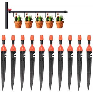 10 PCS Arrosages Automatique Goutte &agrave; Goutte Micro Asperseur Arrosage Syst&egrave;me D'Irrigation R&eacute;glable Kit Irrigation Potager Arroseurs Plante Dispositifs pour Arrosage Jardin Paysage(20.5CM) - Neuf