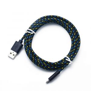 C&acirc;ble Micro Usb Tress&eacute; En Nylon Vumpach 1M/2M/3M C&acirc;ble De Chargeur Usb De Synchronisation De Donn&eacute;es Pour C&acirc;bles De T&eacute;l&eacute;phone Samsung Htc Lg Huawei Xiaomi Android.Black.0.5M - Neuf