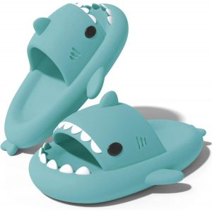 Ihkhu-Claquettes Requin Enfants Chaussons De Maison Pantoufles De Bain Fille Garçon Chaussures Pour Piscine Et Plage Et Douche Shower Tongues Plates Antidérapant Sandales Été - Neuf