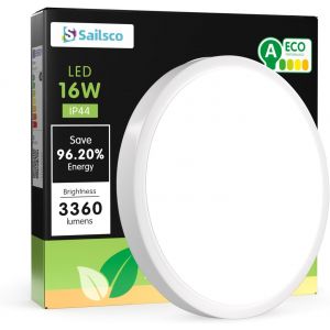 LIUX-Plafonnier Led Rond Petit Ø27Cm-16W 4000K 3360Lm Ip44 Imperméable Moderne Lampe Led De Salle De Bain Pour Couloir Chambre Balcon¿Contient Des Ampoules À Économie D'Énergie De Classe A¿ - Neuf