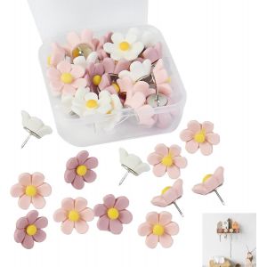 Chenquansarl-30 Pi&egrave;ces Puna S Forme De Fleurs, Multicolore Puna S Mignonnes, Puna S Tableau Li&egrave;ge Puna S D&eacute;coratives Puna S Fleur Pour D&eacute;coration Murale, Carte Murale, Bureau Ou Maison Accessoires - Neuf