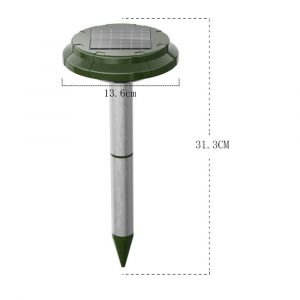 RéPulsif De Serpent Ultrasonique, éTanche à 360 ¡Ã, RéPulsif De Taupe, à éNergie Solaire Et Rechargeable, Pour Pelouse, Cour, Jardin - Neuf