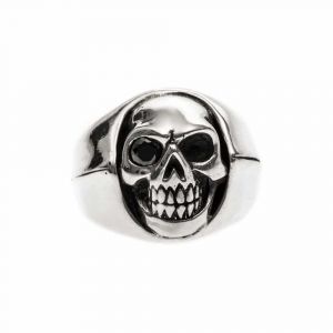 Bague Homme T&ecirc;te De Mort Argent Little Skull - Neuf