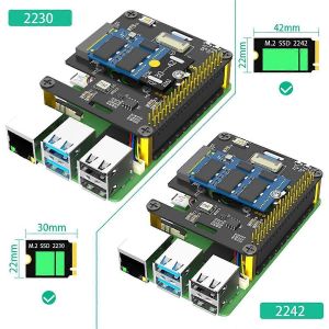 Adaptateur combo 3 en 1 M.2 NVMe vers PCIe avec refroidisseur Noir - Neuf