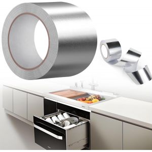 Loranka-Film Pare-Vapeur Pour Lave-Vaisselle, Ruban Adh&eacute;sif En Aluminium, 2000&times;50 Mm &iquest; Film De Protection Thermique Pour Lave-Vaisselle, Plan De Travail, Goutti&egrave;re, Compatible Beko/Whirlpool/Bauknech - Neuf