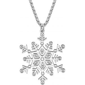 Kal-Collier De Noël En Acier Inoxydable Plaqué Or 18k Pour Les Femmes Et Les Filles Bijoux À Pendentifs Cadeaux Pour Décorations De Fêtes De Fin D'année - Neuf