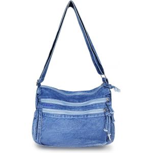 Sac À Main En Denim Pour Femme - Rétro - En Toile - Léger - Grande Capacité - Neuf