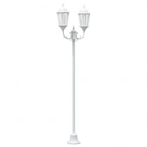 Lumi&egrave;re De Jardin Vintage 68 X 20 X 235 Cm &Eacute;clairage Puissant Style Classique En Aluminium Blanc Helloshop26 02_0058417 - Neuf
