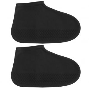 Couvre-Chaussures De Pluie Reutilisables Et Impermeables Pour Homme Et Femme (Noir) - Neuf