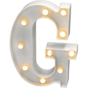 - Lettres Led Avec Lumières, Lettre G Avec Lumière C Pour Décoration Et , Éclairage De Nuit De Chevet, Anniversaires, Mariages, Vitrines. Fonctionnant Sur Batterie - Neuf