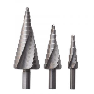 Étape Foret, 4-12 mm, 4-20mm, 4-32mm, à grande Vitesse d'Acier Triangulaire de Fraise, de Titane, de forme Triangulaire, de la Tige, pour Tournevis sur le Métal, l'Acier, le Bois, le Laiton, l'Aluminium, le Plastique - Neuf