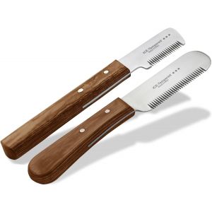 Set De Lames De Tondeuse Pour Chiens Et Chats Avec Denture Fine Et Moyenne 2 Pi&egrave;ces Peigne De Soin Du Pelage Pour Le Pelage Du Chien Sous-Laine Ciseaux Pour Chiens Acier Inoxydable - Neuf