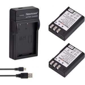 Replacement Battery en-EL9 EN-EL9A (2) and Portable USB Charger Kit for Nikon D3000, D5000, D40, D60, D40X - Neuf