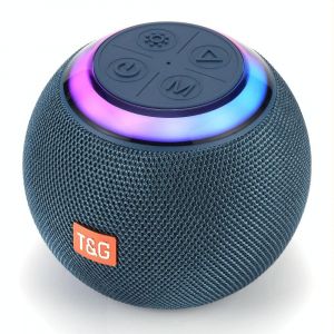Enceinte Bluetooth Portable Extérieure Avec Lumière LED Ambiance Rouge Puissante Bleu YONIS - Neuf