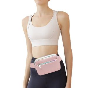 Sac banane rose &eacute;l&eacute;gant - Sac banane polyvalent pour hommes et femmes, parfait pour les voyages, la salle de sport et les activit&eacute;s de plein air - Neuf
