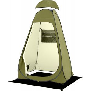 Letnerny-Tente De Douche Pop Up Portable Avec Abri Pluie Et Fenêtres, Tente De Camping Toilette Pour Randonnée, Plage, Upf 50+ Et Imperméable, 120 X 120 X 190 Cm - Neuf