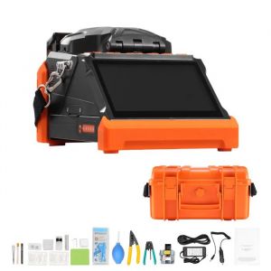 Soudeuse de Fibre Optique-Duoku-avec 6 Moteurs-Temps d'&Eacute;pissage de 6 s et Chauffage de 13 s-&Eacute;cran Tactile-Batterie 7800 mAh - Neuf