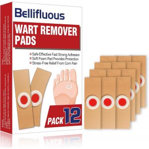 Kalanka-Verrue Plantaire, 12 Paquet Verrue Traitement, Anti Ma&iuml;s, Doux Et S&ucirc;r Pansement Plantaire, Pansement Cors Au Pied Pour Soulager La Douleur Caus&eacute;e Par Les Cors, Soins Des Pieds - Neuf