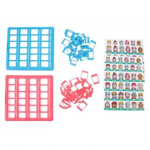 Puzzle pour enfants, jouets &eacute;ducatifs de bureau, jeu de cartes, jeu de logique, raisonnement intellectuel, jeu de soci&eacute;t&eacute; familial, rouge et bleu - Neuf
