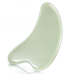 Planche De Gua Sha En Pierre De Jade Naturelle Pour Les Soins Du Visage, Outils De Massage Et De Grattage Du Visage - Neuf