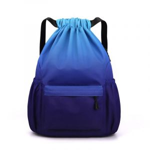 Sac &Agrave; Dos Cordon Grand, Sac De Sport Imperm&eacute;able Pour Homme Femme Sac Cordon Sac &Agrave; Dos Pour Shopping Sport Voyage - Bleu Pourpre - Neuf