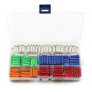 200pcs 5a / 8a / 10a / 16a / 25a Torpedo Shape Car Vehicle Fuses Kit Avec Bo&icirc;te En Plastique - Neuf