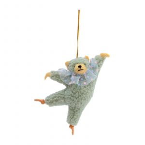 Adorable Ours En Peluche Dansant, Ideal Pour Une Pendaison De Cremaillere, Un Nouvel An, Bleu Clair - Neuf