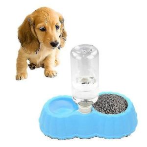 Ensemble De Bols Doubles Pour Animaux De Compagnie En Forme De Citrouille Avec Distributeur D'eau Automatique Pour Chats Et Chiens - Solution D'alimentation Amusante Et Écologique - Neuf