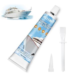 Mastic,Silicone Noir,Mastic Multi Usage Marine,Mastic Adhésif Marin pour Bateau,Bateau,Yacht,Intérieur et Extérieur,100ml - Neuf